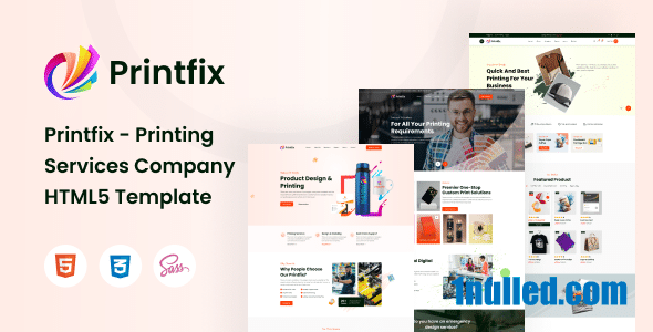 Printfix Nulled - HTML5-шаблон компании полиграфических услуг