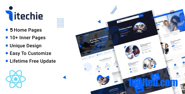 Itechie Nulled - ИТ-решения и услуги Шаблон React Nextjs