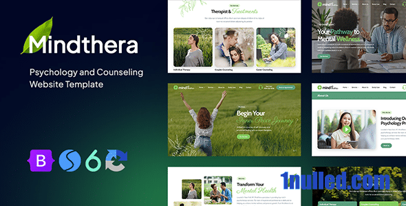 Mindthera Nulled - Шаблон веб-сайта по психологии и консультированию