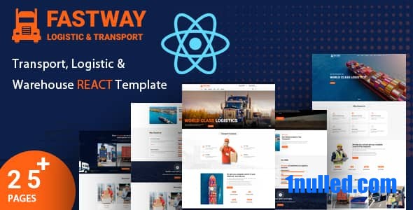 Fastway Nulled - Шаблон React для логистического транспорта