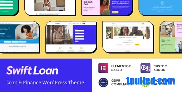 Swift Loan v1.1.4 Nulled - WordPress тема Payday Banking Finance