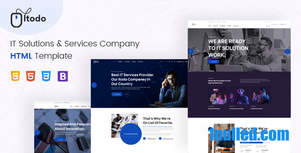 Itodo Nulled - Шаблон компании, предоставляющей услуги ИТ-решений
