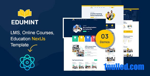 Edumint – LMS, Online Courses, Education NextJs Template - 