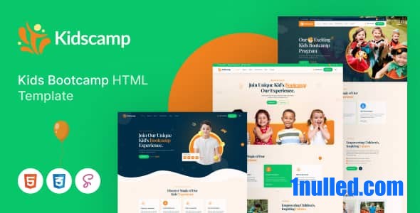 Kidscamp Nulled - HTML-шаблон детского учебного курса