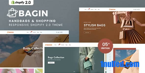 Bagin Nulled - Сумки для покупок Адаптивная тема Shopify 2.0