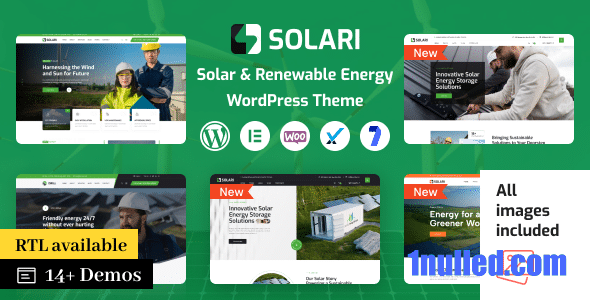 Solari v1.1.5 Nulled - Тема WordPress «Экология и солнечная энергия»