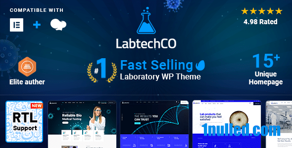 LabtechCO v7.4 Nulled - Тема WordPress для лабораторных исследований