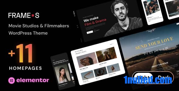 Frames v1.4.0 Nulled - Тема WordPress для киностудий, кинематографистов