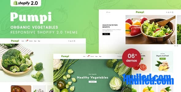 Pumpi v1.0 Nulled - Адаптивная тема Shopify 2.0 «Органические овощи»