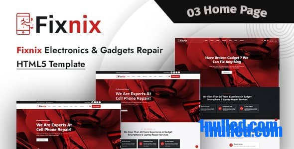 Fixnix Nulled - HTML5-шаблон «Ремонт электронных гаджетов»