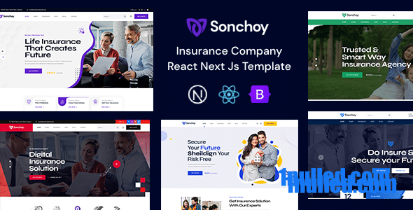 Sonchoy Nulled - Шаблон Js React Next для страховой компании