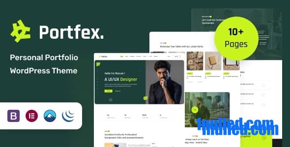 Portfex v1.0.0 Nulled - Тема WordPress для личного портфолио