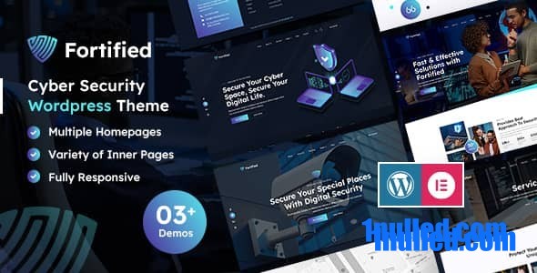 Fortified v1.0 Nulled - Тема WordPress для ИТ-кибербезопасности