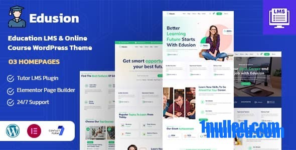 Edusion v1.4 Nulled - Образовательная тема LMS WordPress