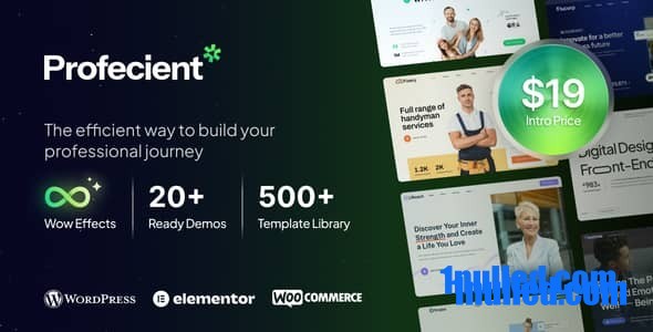 Profecient v1.0.1 Nulled - Многоцелевая тема Elementor Business WooCommerce WordPress