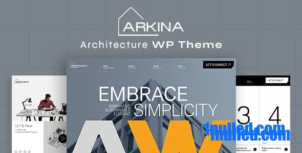 Arkina v1.1 Nulled - Архитектурная тема WordPress