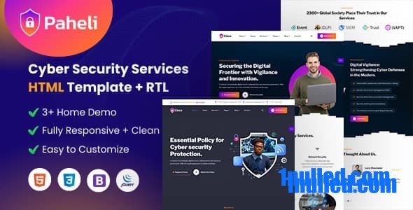 Paheli Nulled - HTML-шаблон кибербезопасности