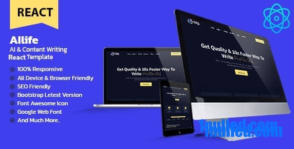 AIlife Nulled - Генератор AI-контента. Написание шаблона React