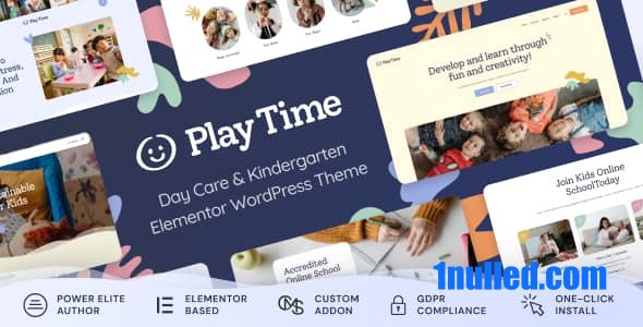 Play Time v1.0.8 Nulled - Тема WordPress для детского сада