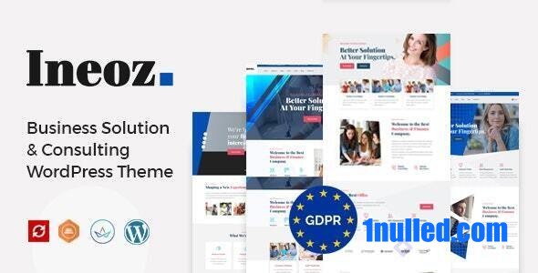 Ineoz v2.1 Nulled - Тема WordPress для бизнес-консалтинга