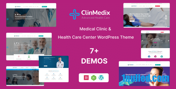 Clinmedix v2.7 Nulled - Тема WordPress для здоровья и медицины