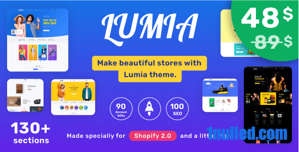 Lumia v5.0 Nulled - Многоцелевая Shopify Theme OS 2.0