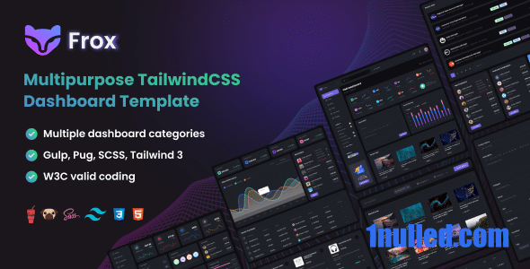 Frox v5.0 Nulled - Многоцелевой шаблон панели управления TailwindCSS