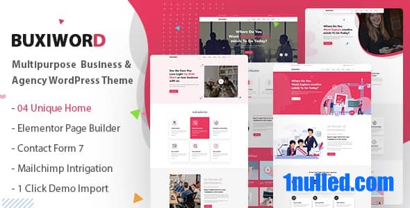 Buxiword v1.2.3 Nulled - WordPress тема для цифрового агентства