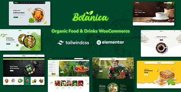 Botanica v1.2.0 Nulled - Еда Напитки Tailwind CSS WooCommerce Theme