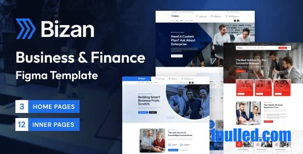 Bizan – Business Finance Consulting Figma Template - 