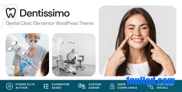 Dentissimo v1.0.3 Nulled - Тема WordPress для медицинского стоматолога