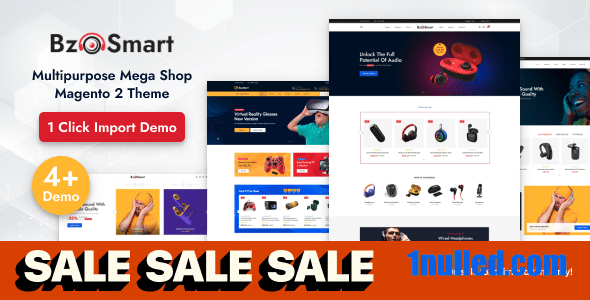 BzoSmart v1.2.0 Nulled - Адаптивная многофункциональная тема Megashop Magento 2