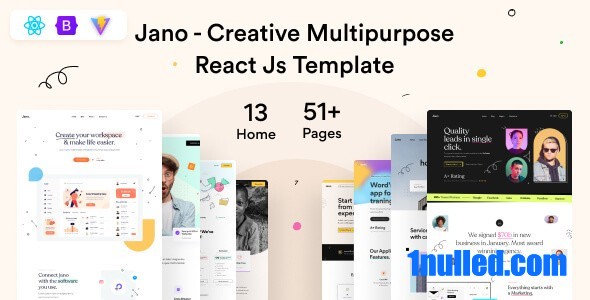 Jano v1.0.0 Nulled - Многоцелевой шаблон React Js