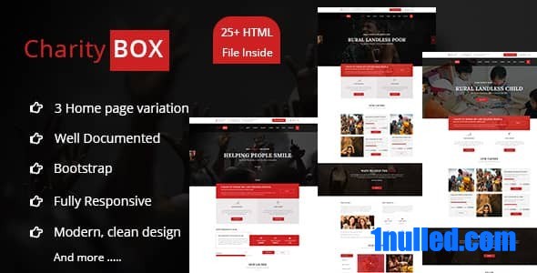 CherityBOX- Charity / Nonprofit HTML5 Template - 