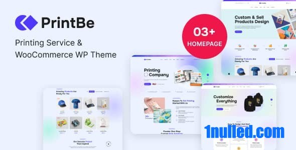 PrintBe v1.0.2 Nulled - Тема WooCommerce WP для службы печати