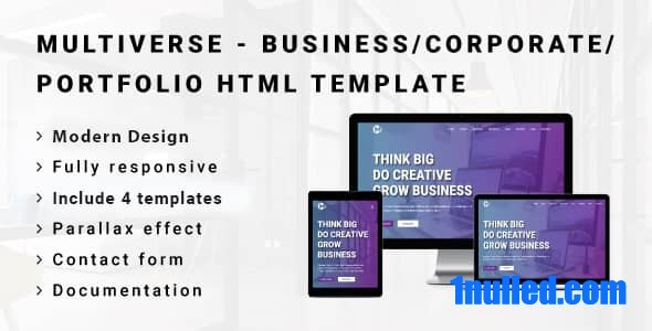 MULTIVERSE Nulled - Многоцелевой HTML-шаблон для бизнеса/корпоратива/портфолио