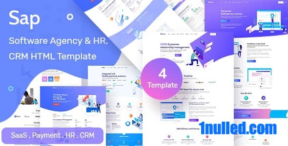 SAP Nulled - HTML-шаблон SaaS-решения для управления персоналом