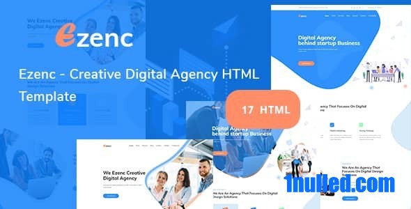 Ezenc Nulled - HTML-шаблон цифрового агентства