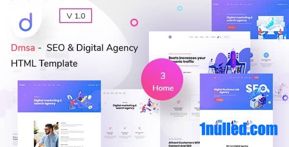 Dmsa Nulled - HTML-шаблон SEO для цифрового агентства