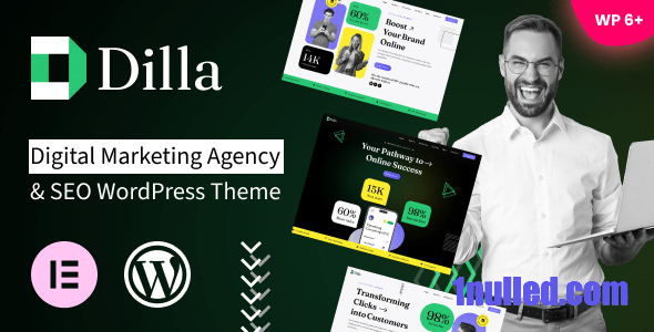 Dilla v1.0.0 Nulled - SEO WordPress тема для агентства цифрового маркетинга