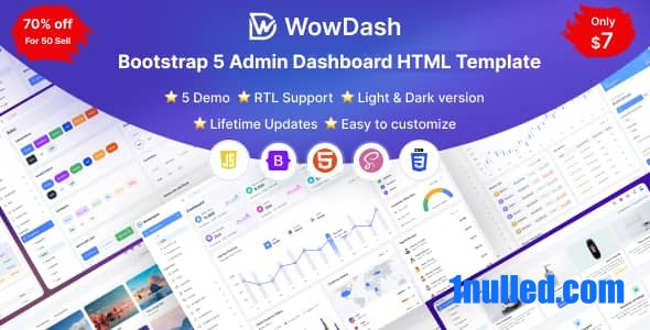 WowDash Nulled - Многоцелевой HTML-шаблон панели администратора Bootstrap 5