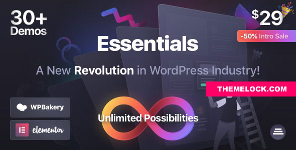 Essentials v3.2.6 Nulled - Многоцелевая тема WordPress