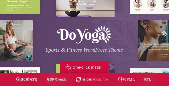 Do Yoga v1.2.1 Nulled - Тема WordPress для фитнес-студии, йоги-клуба