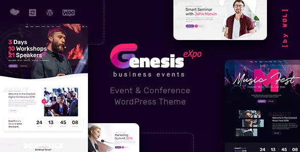 GenesisExpo v1.4.10 Nulled - Тема конференции деловых мероприятий