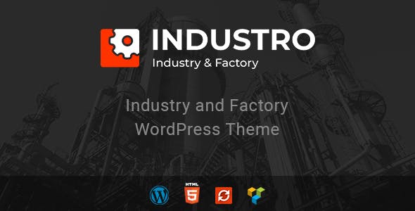 Industro v1.1.1 Nulled - Тема WordPress «Промышленная фабрика»