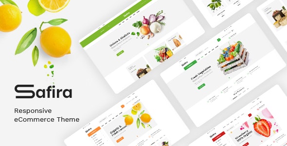 Safira v1.1.1 Nulled - Тема WordPress для WooCommerce Food Organic