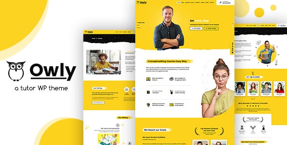 Owly v2.8 Nulled - Репетитор, обучение WordPress, тема электронного обучения