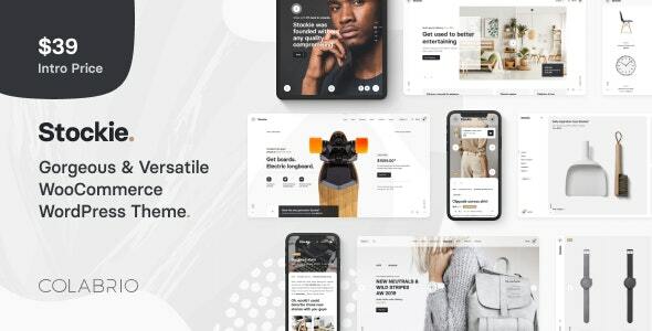 Stockie v1.4.7 Nulled - Многоцелевая креативная тема WooCommerce