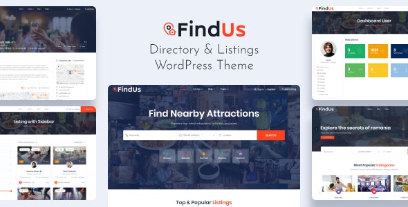 Findus v1.1.50 Nulled - Тема WordPress со списком каталогов