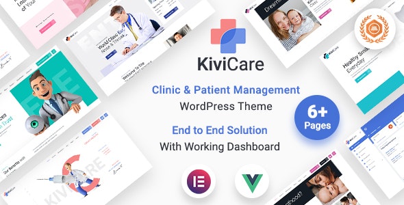 KiviCare v2.2.6 Nulled - Тема WordPress для управления пациентами медицинской клиники